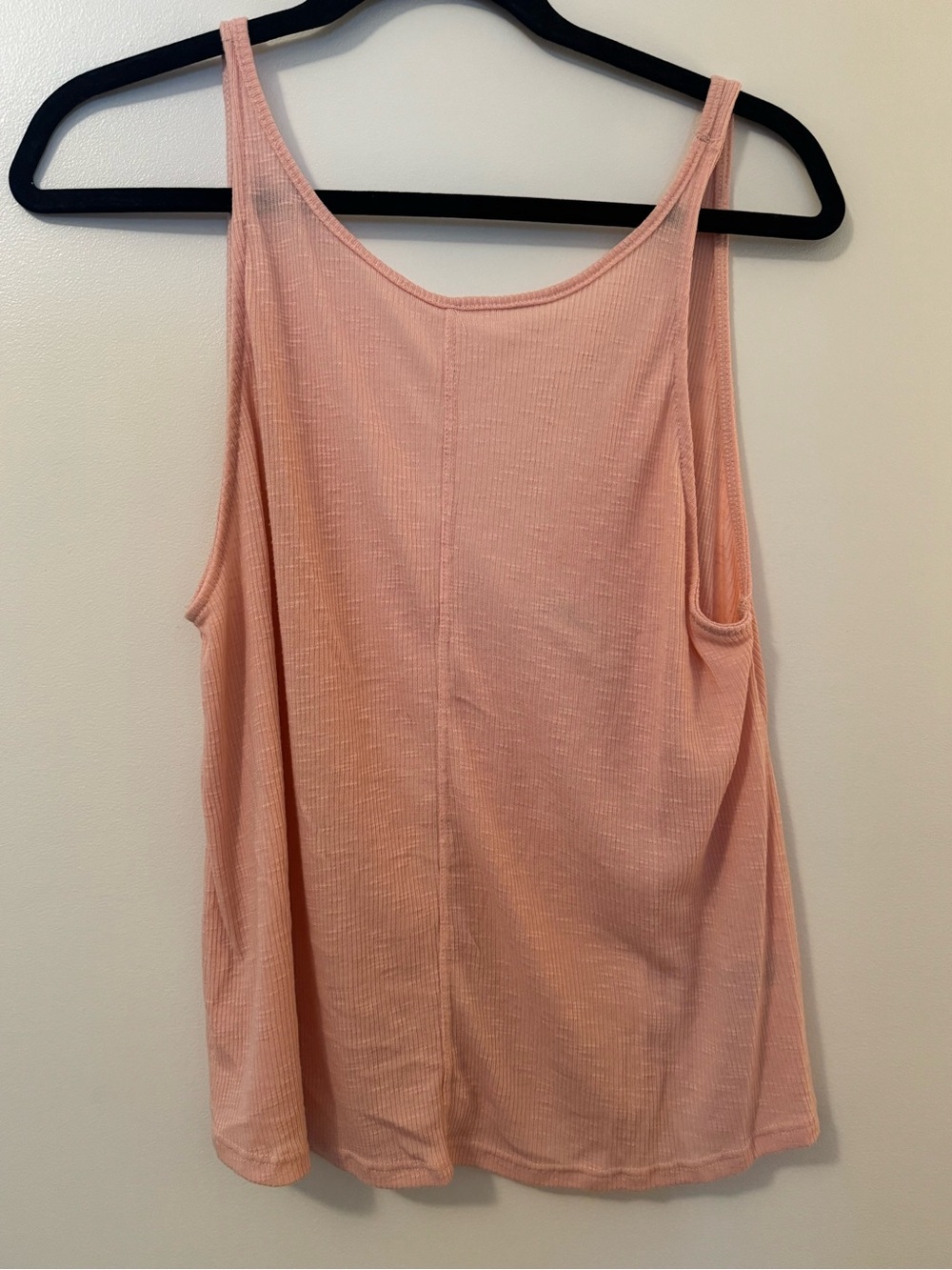 Free People Women's Pink Drop Back Tank Top
